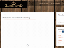 Tablet Screenshot of gastrokoenig.at